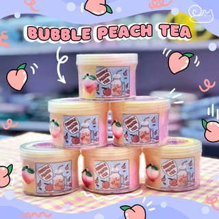 Slime Trà đào sủi bọt - Slime Bubble Peach tea - Slime basic - Hương trà đào - Đồ chơi xả stress