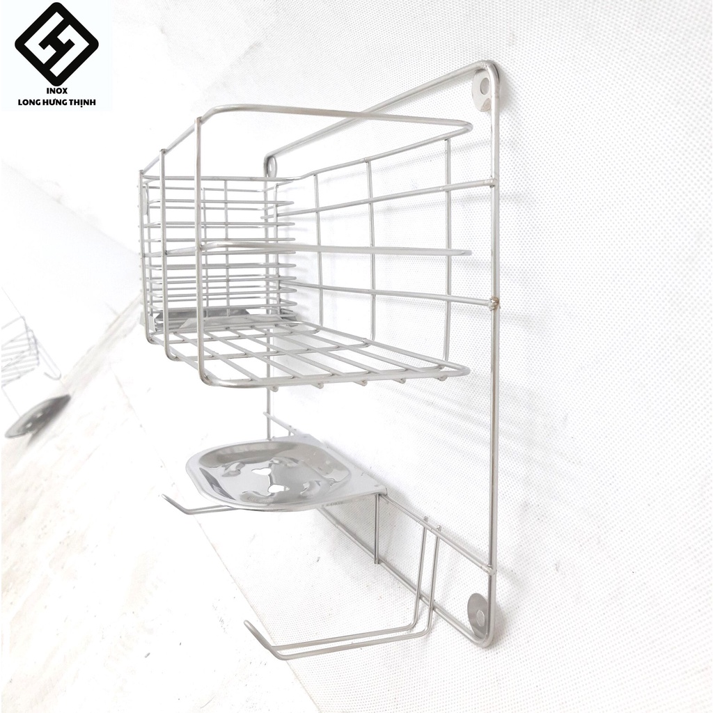 Kệ phòng tắm INOX, kệ để đồ nhà tắm INOX  kệ đựng đồ nhà tắm, nhỏ gọn, tiện lợi