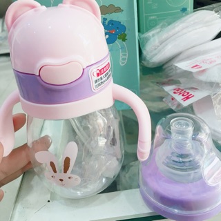 Bình Uống Nước Có Tặng Kèm Núm Ti Và 1 Ống Mút Nước