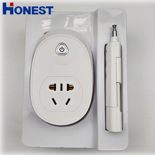 Ổ cắm Honest HT-9501 điều khiển từ xa 1km 2 chấu Công suất lớn 30A/220V