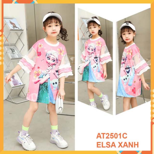 Đầm thun cho bé gái từ 10kg đến 50kg at2501