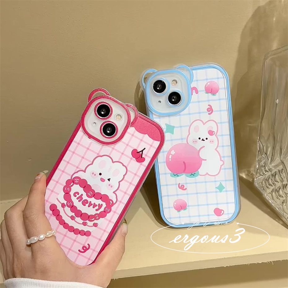 Ốp Điện Thoại Mềm Họa Tiết Bánh Kem / Thỏ / Gấu Cho iPhone 14 13 12 11 Pro Max SE2020 X XR Xs Max 7 8 6 6s Plus