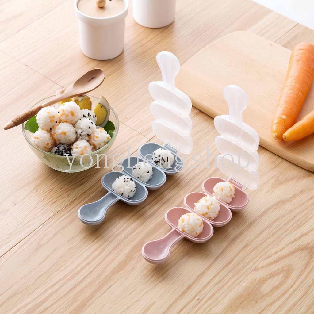 Set 2 Khuôn Làm Cơm Nắm Chống Dính Dễ Thương Cho Bé