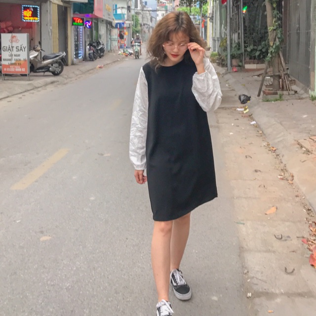 [Mã SKAMA06 giảm 8% tối đa 50K đơn 250K] Váy xoè tay thêu | BigBuy360 - bigbuy360.vn