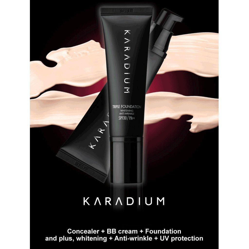 KEM NỀN SIÊU MỊN Karadium Triple Foundation SPF30 PA++ DẠNG TUÝP