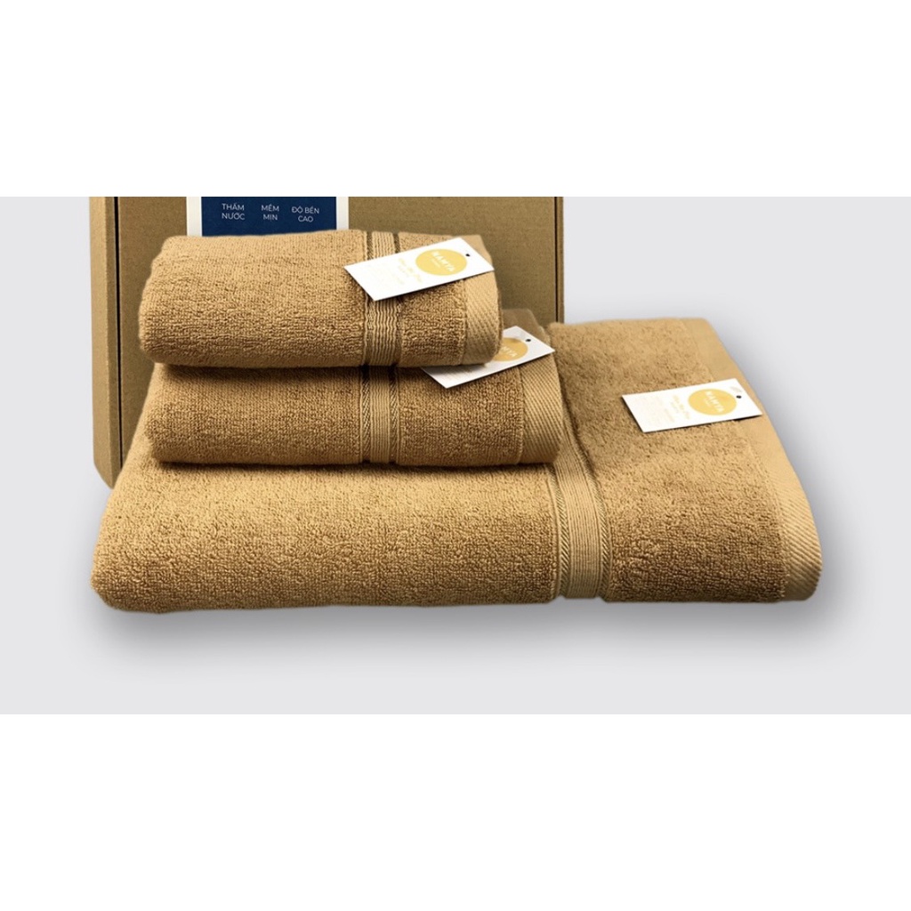 Khăn tắm cao cấp, siêu mềm (trong bộ set) bán lẻ, KT 70x140cm, Nặng 400g