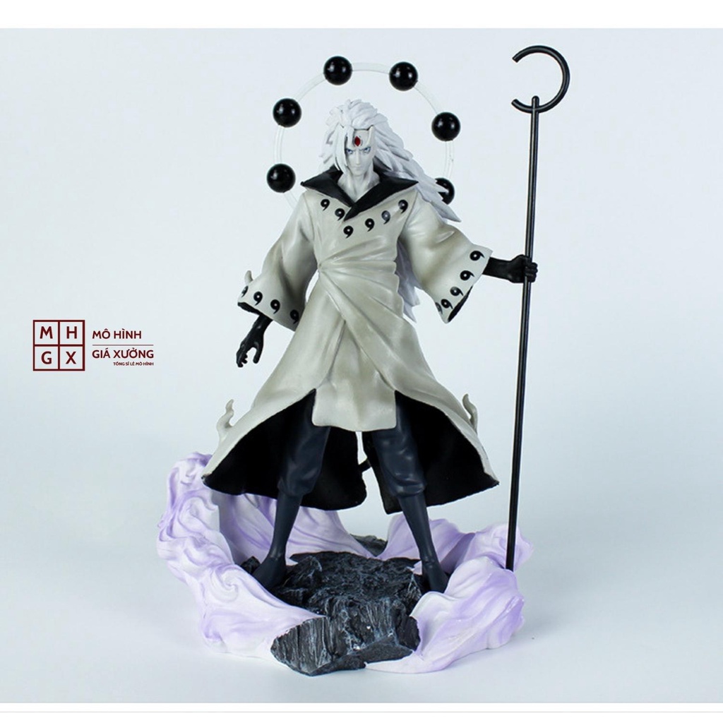 Mô hình Naruto Uchiha Madara cao 27cm siêu đẹp có 3 đầu thay thế , figure mô hình naruto , mô hình giá xưởng