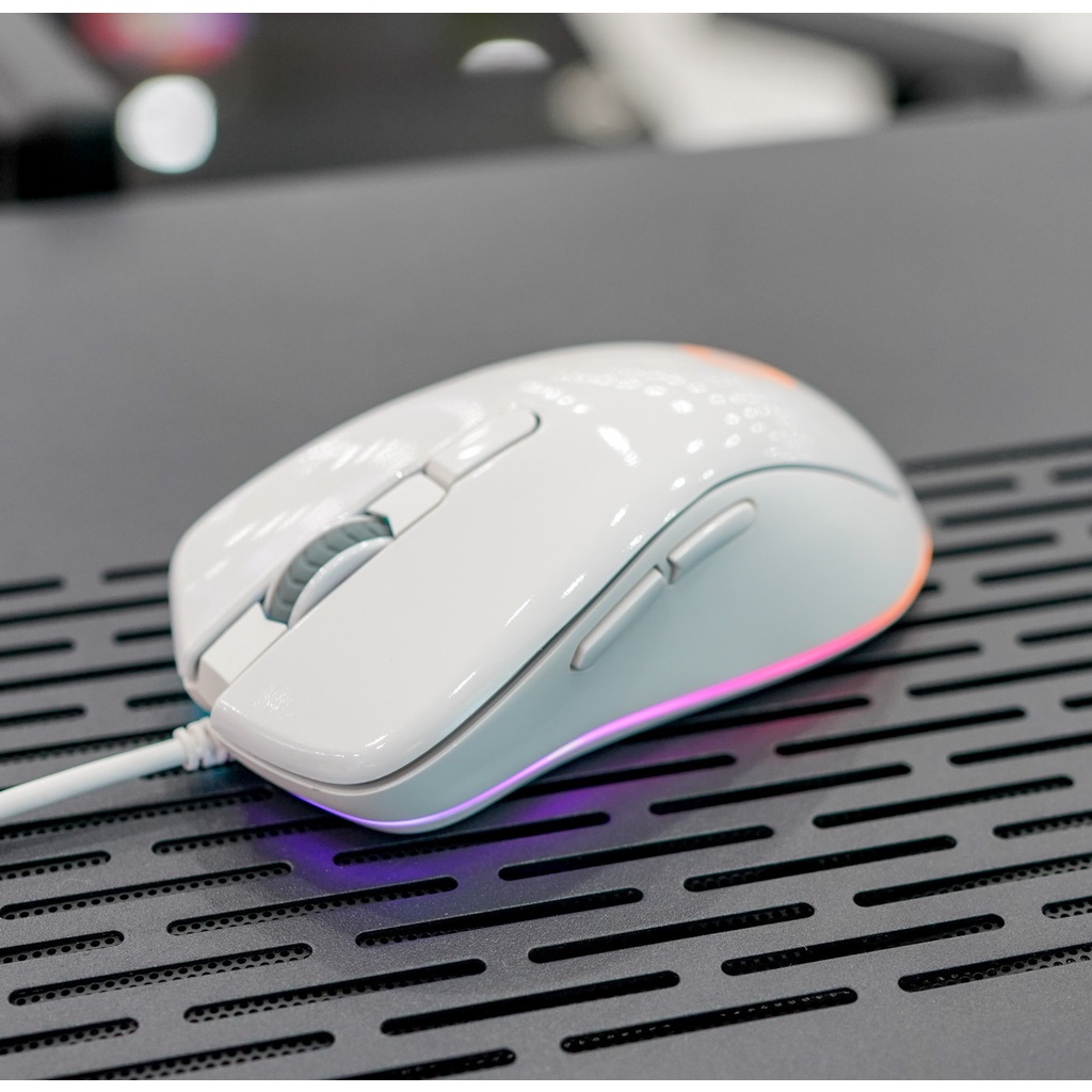 Chuột Gaming DAREU EM908 Pink / Black / White , Hiệu ứng led rất đa dạng, 50 triệu lần bấm