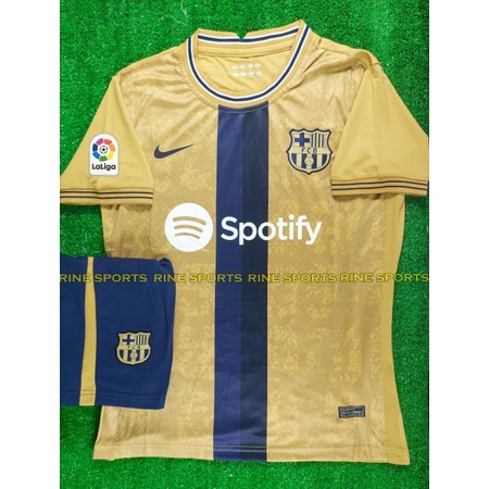 Bộ áo bóng đá Barca sân khách Super hàng Thailand 2022-2023
