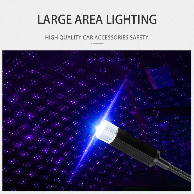Đèn cảnh vệ màu tự động trên đường đua USB Ngôi sao Nội dung đèn ABS đêm