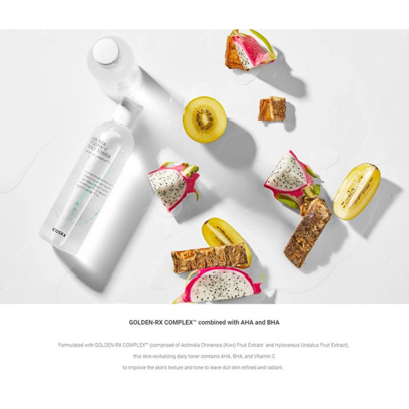 Toner hàng ngày COSRX Refresh AHA/BHA Vitamin C Daily Toner 150ml