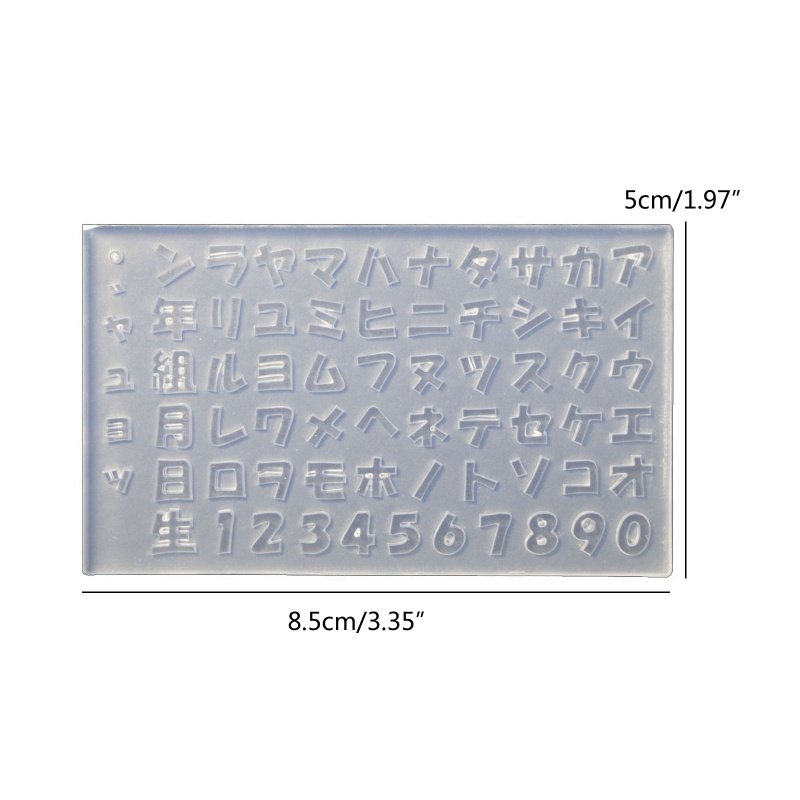 Khuôn Silicone Làm Móng Nghệ Thuật Hình Chữ Cái Và Số 3D