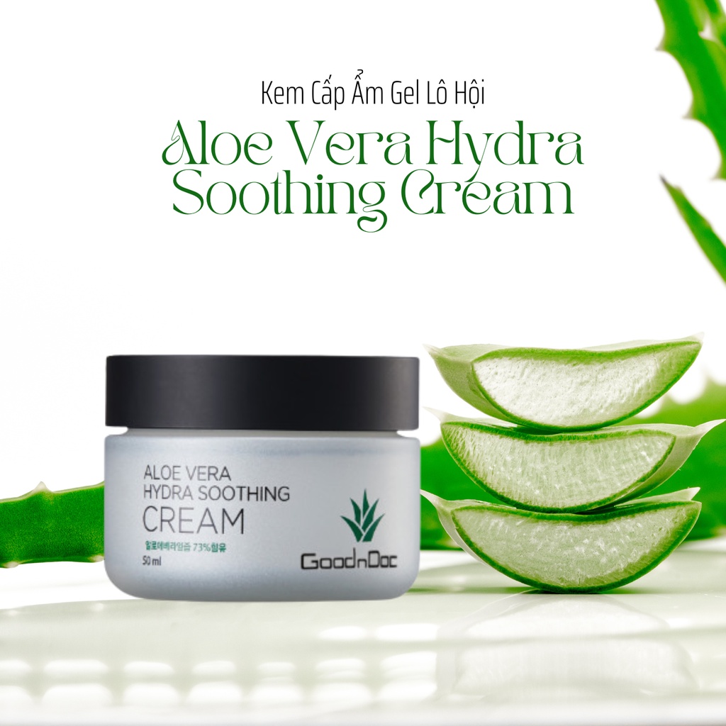 Kem Dưỡng Ẩm Lô Hội Aloe Vera Soothing Cream GoodnDoc 50ml