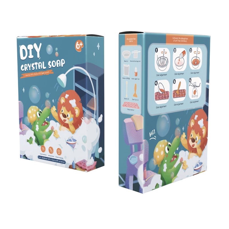 DIY CRYSTAL SOAP - Xà Phòng tự làm đồ chơi giáo dục trẻ em