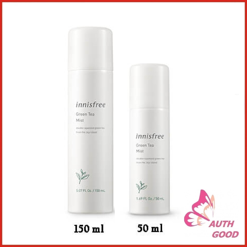 Xịt khoáng FREESHIP Xịt khoáng trà xanh INNISFREE Green Tea Mineral Mist 50ml