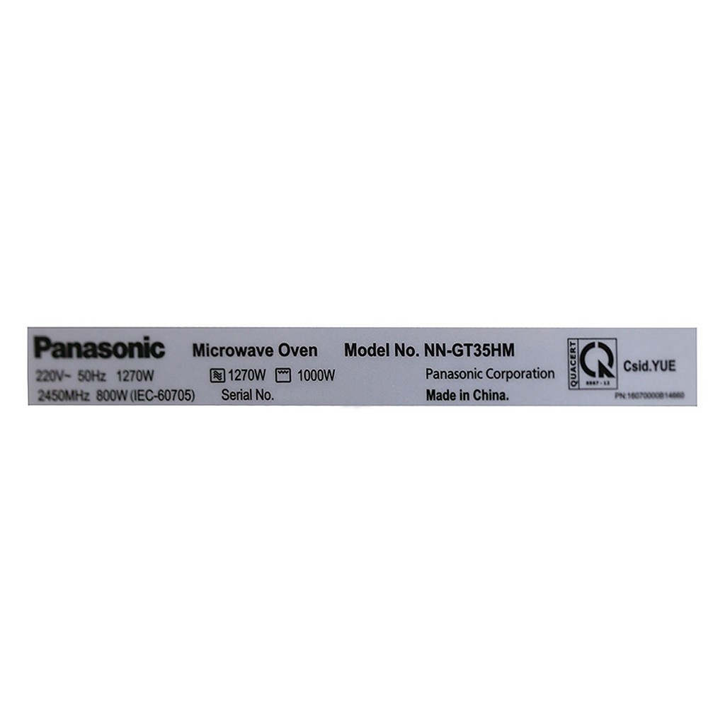 [Mã ELHADEV giảm 4% đơn 300K] Lò Vi Sóng Panasonic NN-GT35HMYUE (23L) - Trắng Đen - Hàng Chính Hãng