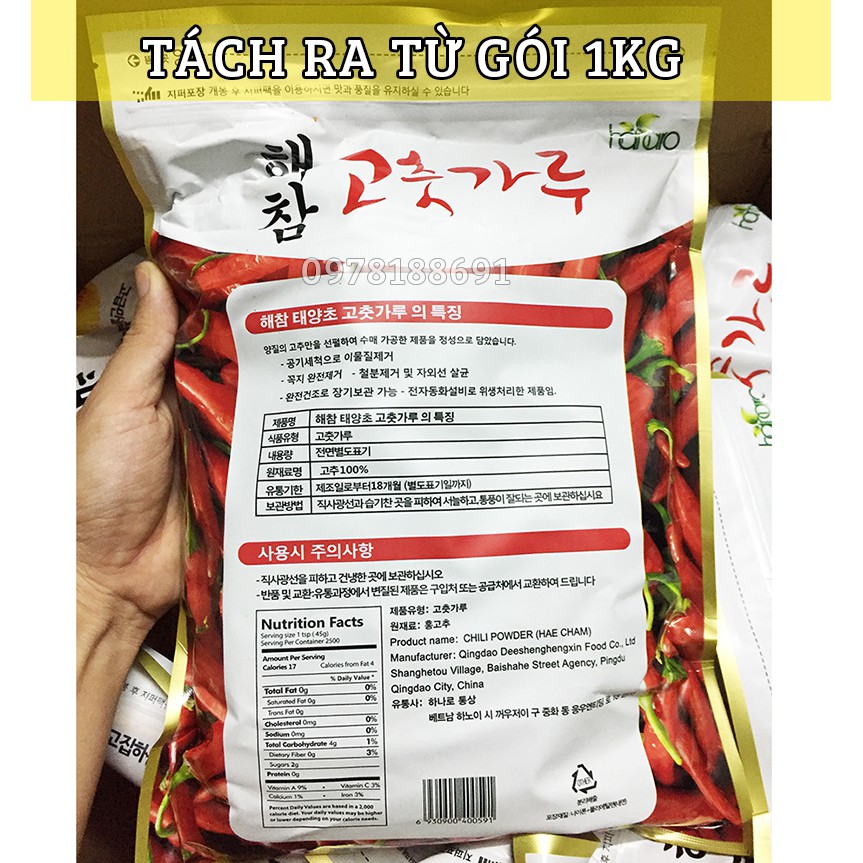 Bột ớt KIM CHI Hàn Quốc Haecham 100gr / 200gr Nhập khẩu Chính Hãng
