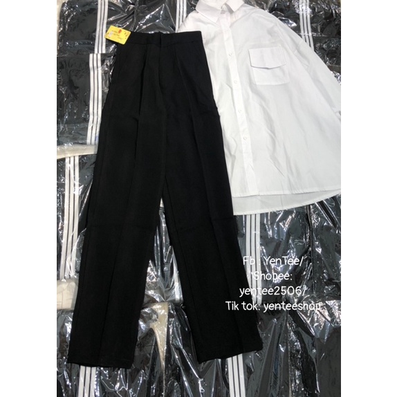 Quần baggy vải 1 cúc ( Loại 1 )