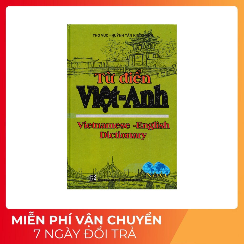 Sách - Từ Điển Việt Anh ( Bìa cứng )