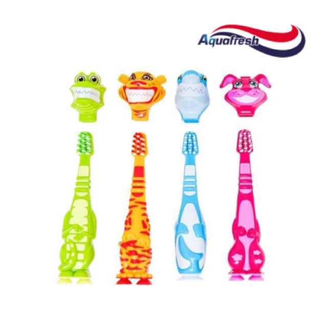 Bàn chải đánh răng Aquafresh little teeth hình thú ngộ nghĩnh dành cho bé từ 3-5 tuổi