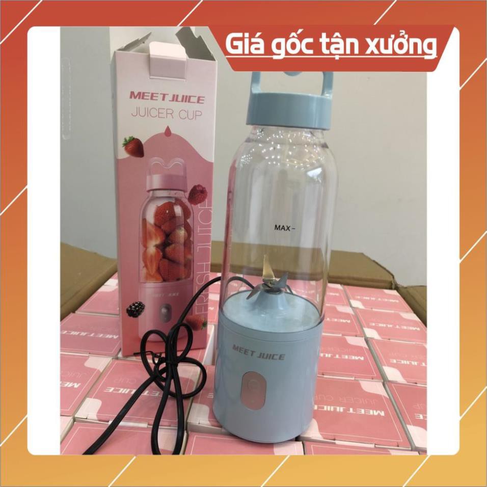 Máy xay sinh tố mini cầm tay meet juice, máy xay hoa quả-nhỏ mà có võ