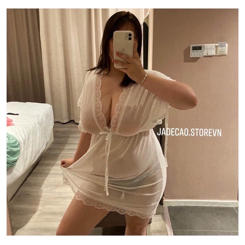 VÁY NGỦ VOAN DÁNG RỘNG BIG SIZE