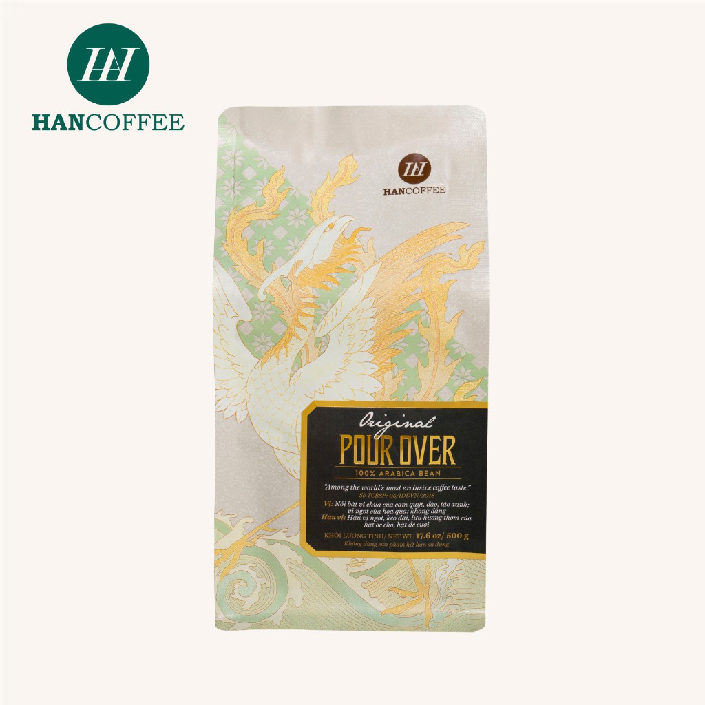 Cà Phê Pha Máy Cao Cấp HANCOFFEE Original Pour Over Cà Phê Nguyên Chất Hương Trái Cây Vị Chua Ngọt Của Hoa Quả Túi 500g