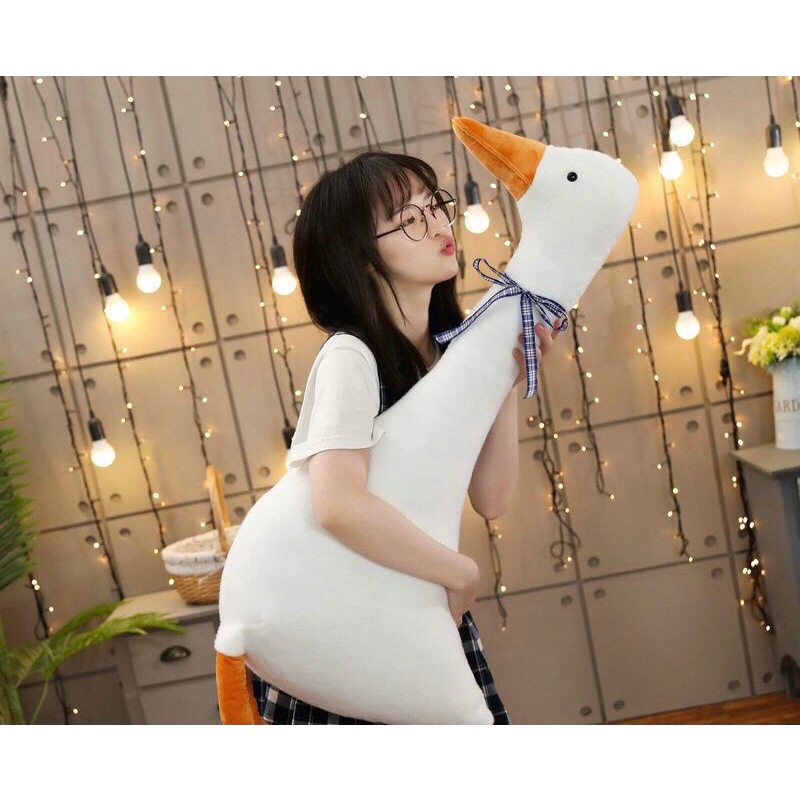 Gấu bông gối ôm hình con vịt dài 65cm cute đáng yêu co dãn 4 chiều