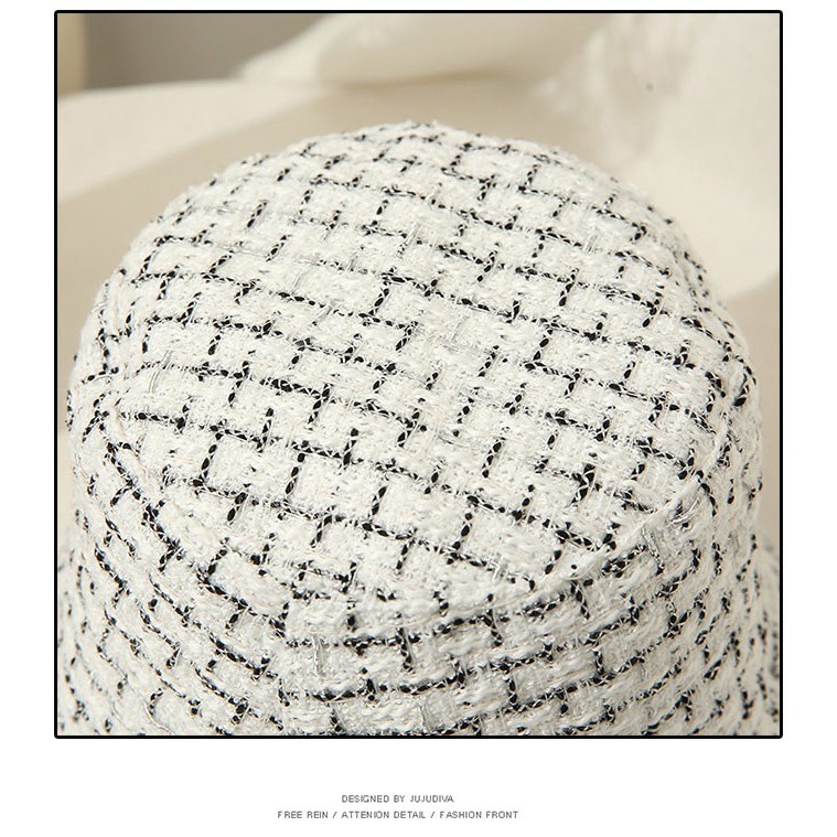 Mũ tai bèo họa tiết sọc caro thời trang mùa thu đông trẻ trung dành cho nữ