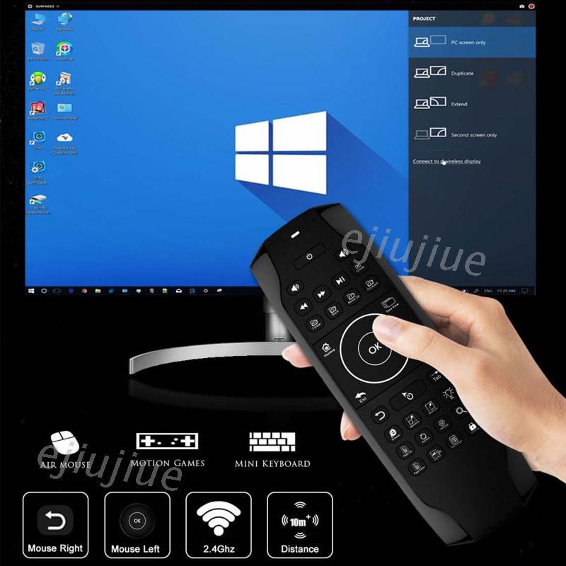 Bàn Phím Không Dây 2.4g Tích Hợp Chuột Bay Điều Khiển Bằng Giọng Nói