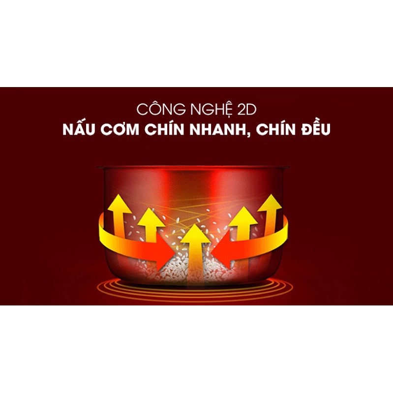 Nồi cơm điện Sharp 1.8 lít KS-N182ETV Chính hãng