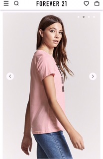 Áo thun hồng cổ tròn basic f21 Vnxk