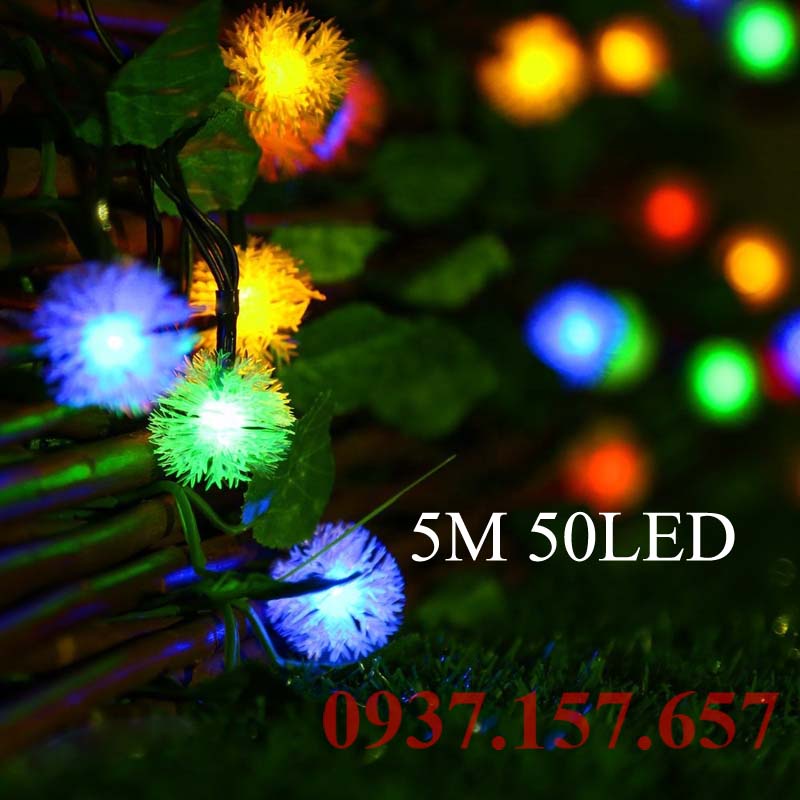 Đèn LED dây năng lượng mặt trời bông tuyết