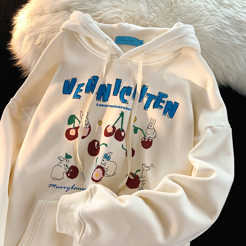 Áo hoodie NRVP tay dài in họa tiết phong cách Hàn Quốc thời trang dành cho nam và nữ oversize