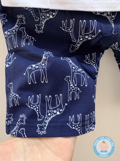 Bộ cotton hươu cao cổ