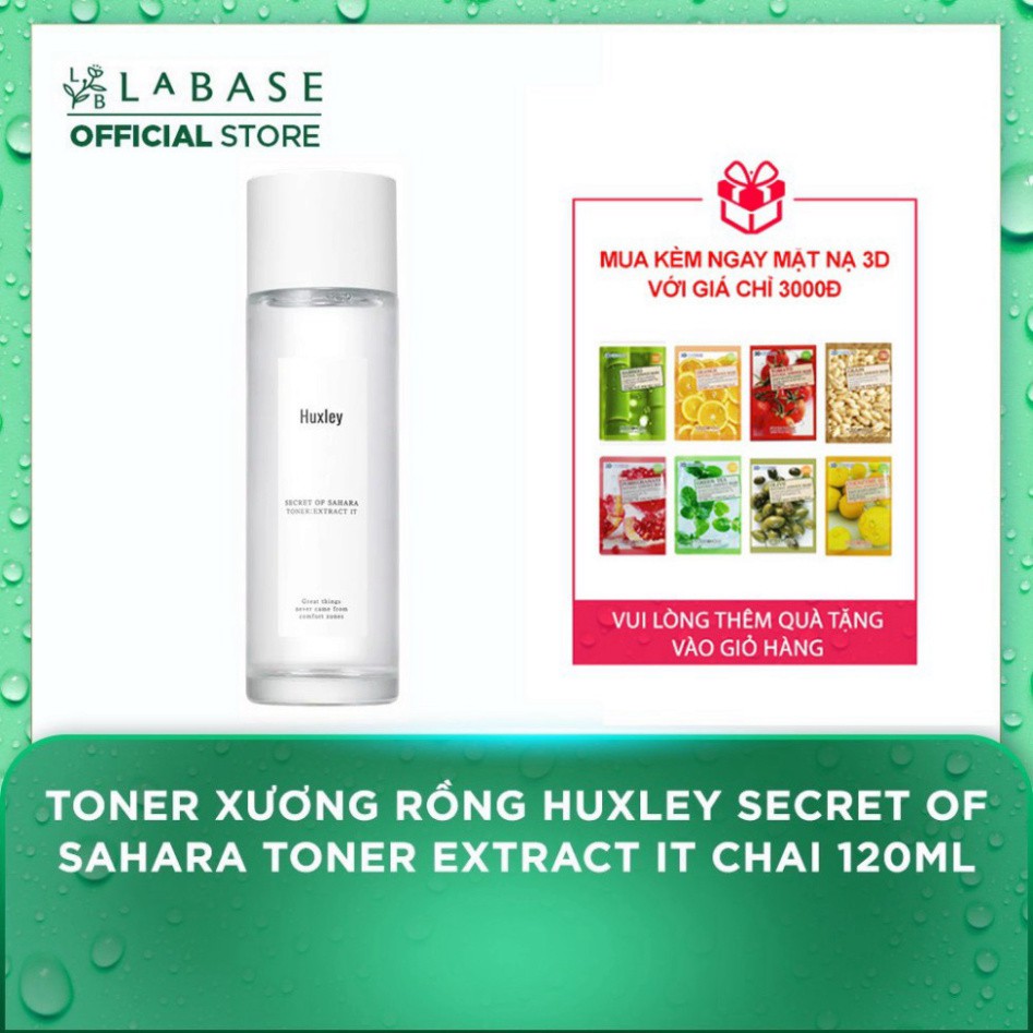 Nước Cân Bằng Chiết Xuất Xương Rồng Huxley Toner - Extract It 120ml - Huxley Secret Of Sahara Toner K590