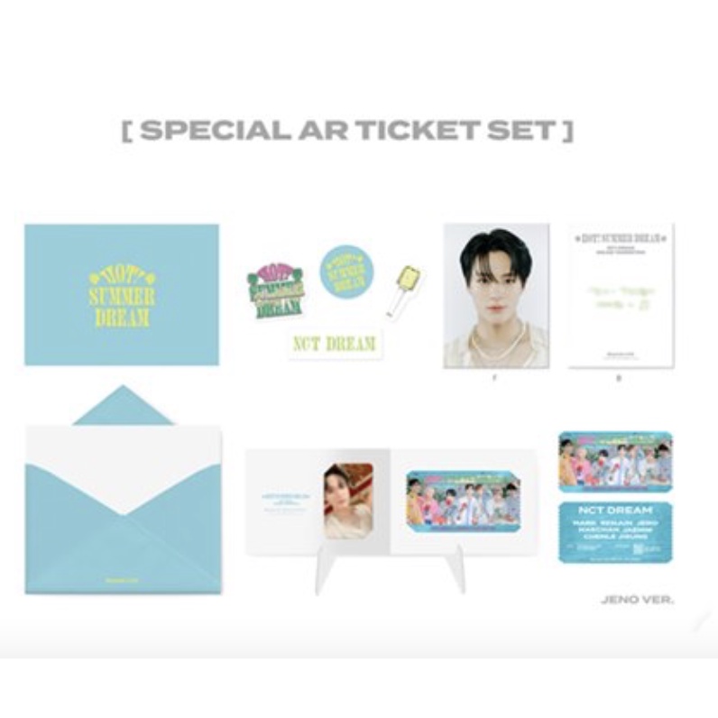 Quà lưu niệm MD NCT DREAM FM AR Ticket và Film Set nguyên seal