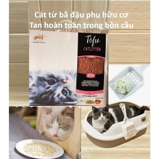 Xả kho nghỉ bán _Cát đậu nành cho mèo - Cát Tofu 7L