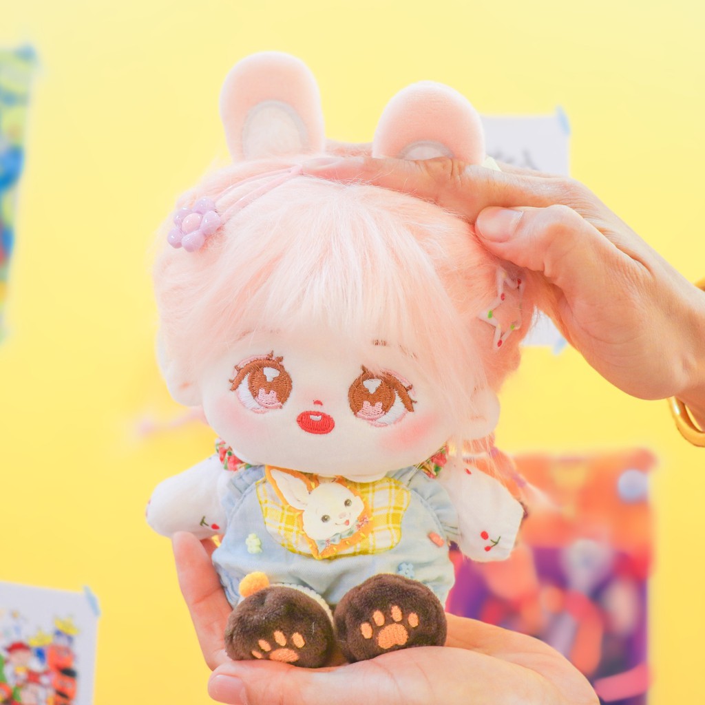 Búp bê không thuộc tính tóc tơ Bông Tuyết và Hoa Đào 20cm