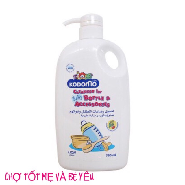 NƯỚC RỬA BÌNH SỮA KODOMO 750ML NHẬP KHẨU THÁI LAN