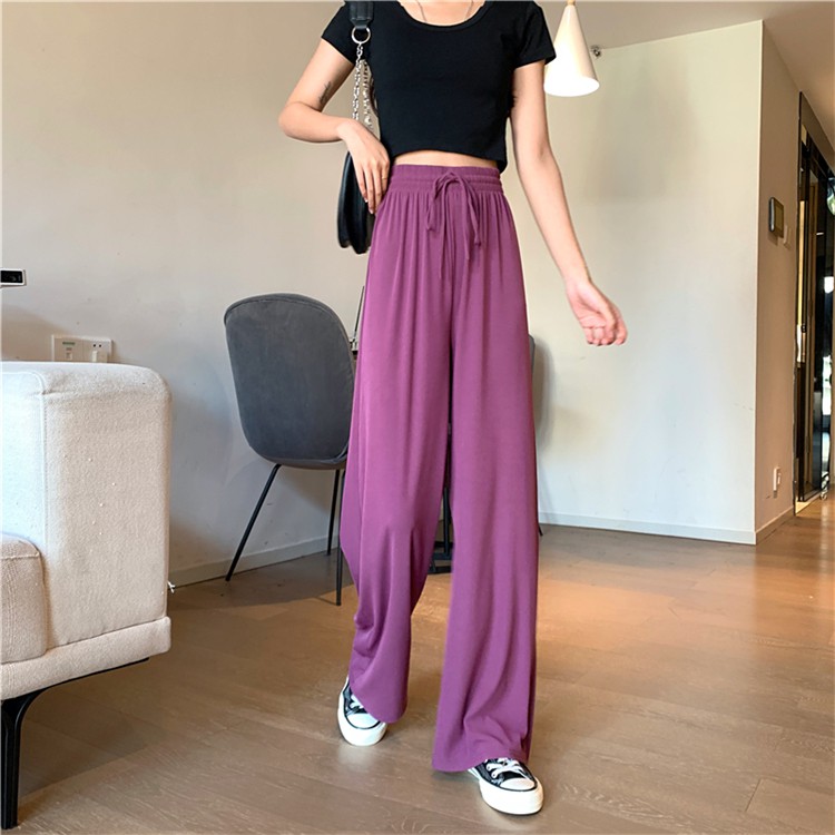 Xiaozhainv Quần Dài Ống Rộng Lưng Cao Thời Trang Mùa Hè Dành Cho Nữ | BigBuy360 - bigbuy360.vn