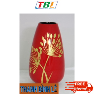 Bình bắp sơn mài Thanh Bình Lê size 25x11 cm