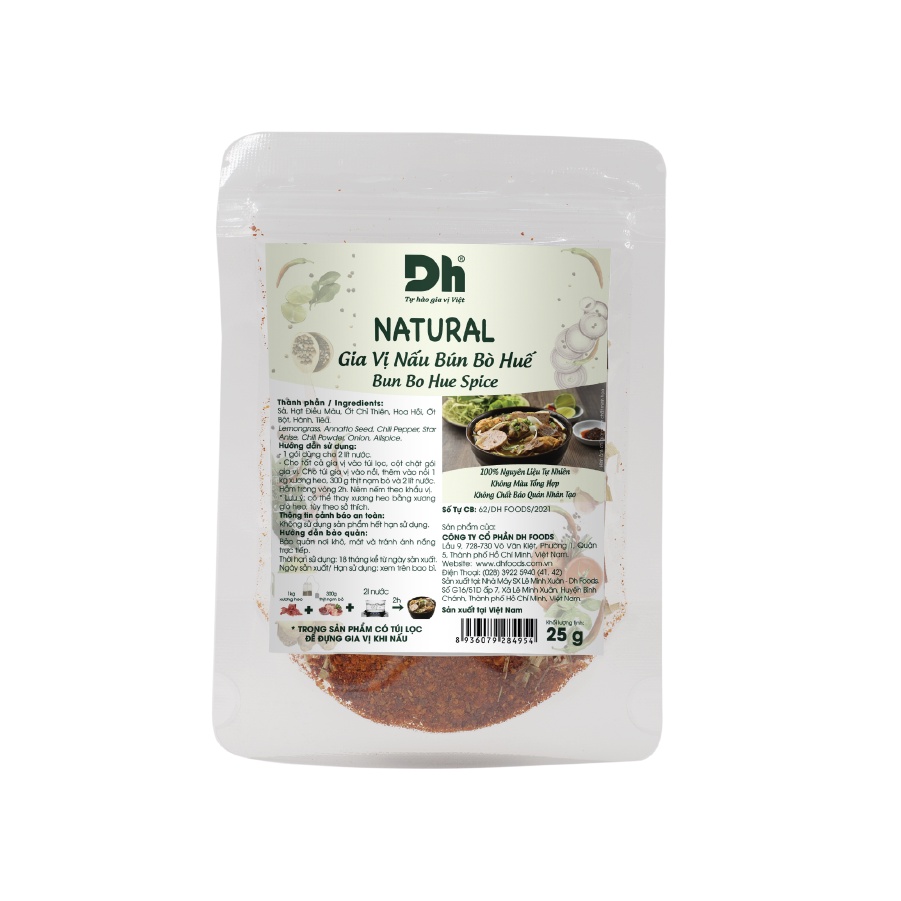 Combo 2 Gói Gia Vị Nấu Bún Bò Huế Dh Foods