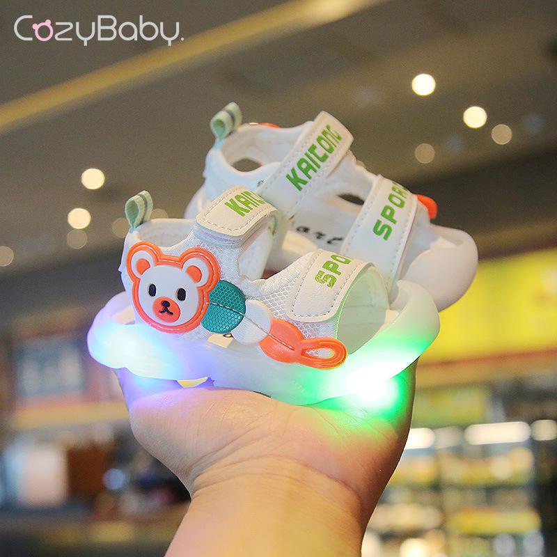 Xăng đan Đế Mềm Phát Sáng Thời Trang Mùa Hè Cho Bé Trai Và Gái