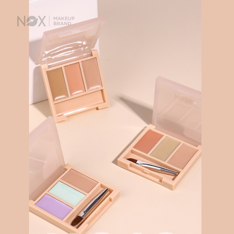 Kem che khuyết điểm NOX 3g dạng lì mịn màng lâu trôi tự nhiên ba màu che phủ toàn diện | BigBuy360 - bigbuy360.vn