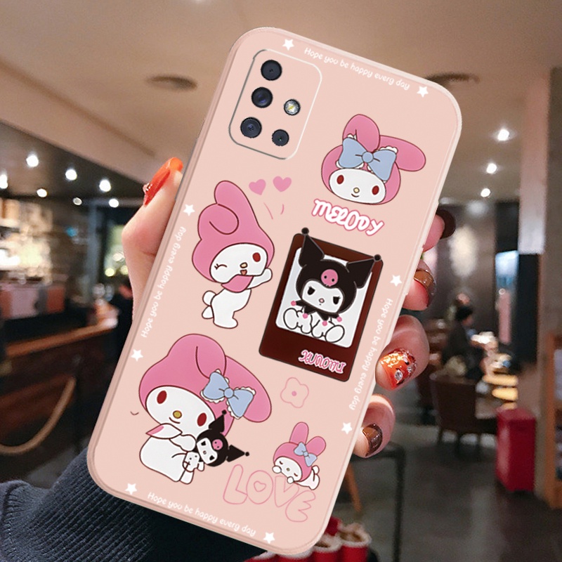 Ốp Điện Thoại Cạnh Vuông In Hình My Melody Cho Samsung Galaxy A31 A32 4G A52 A72 5G A11 A51 A71 A10S A50 A30S A20S M42