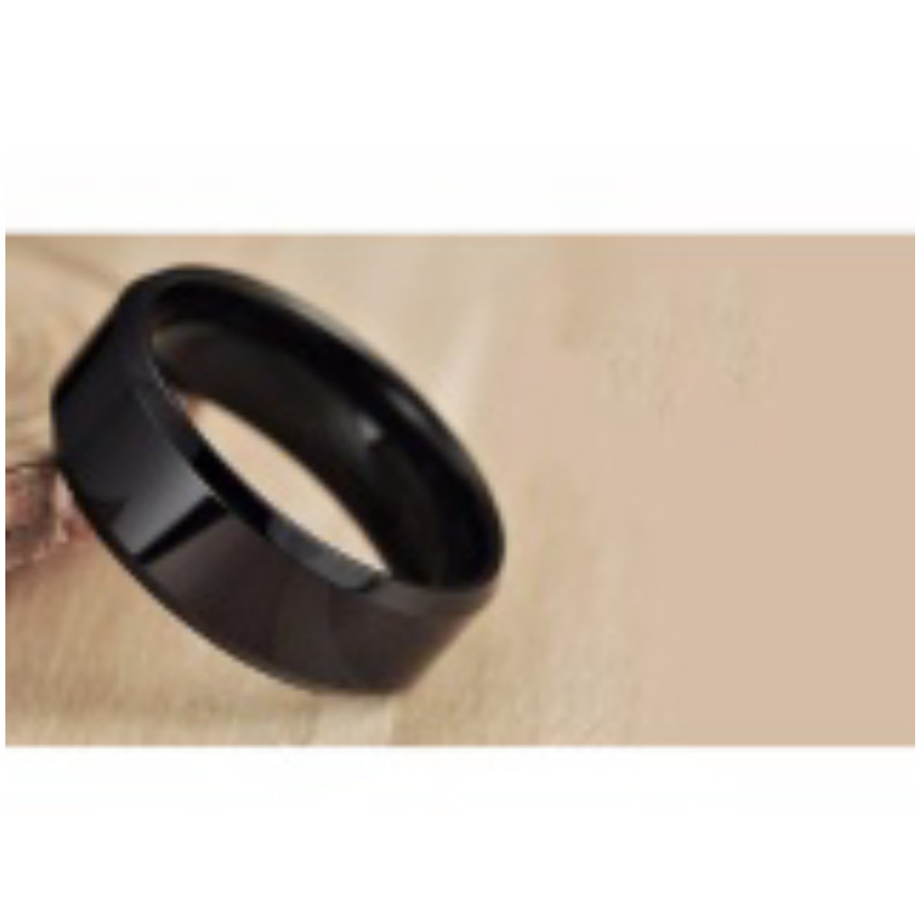 Nhẫn Titan sáng chói lóa phong cách Hàn Quốc ( 3 màu Vàng, Bạc, Than Đen) RB24