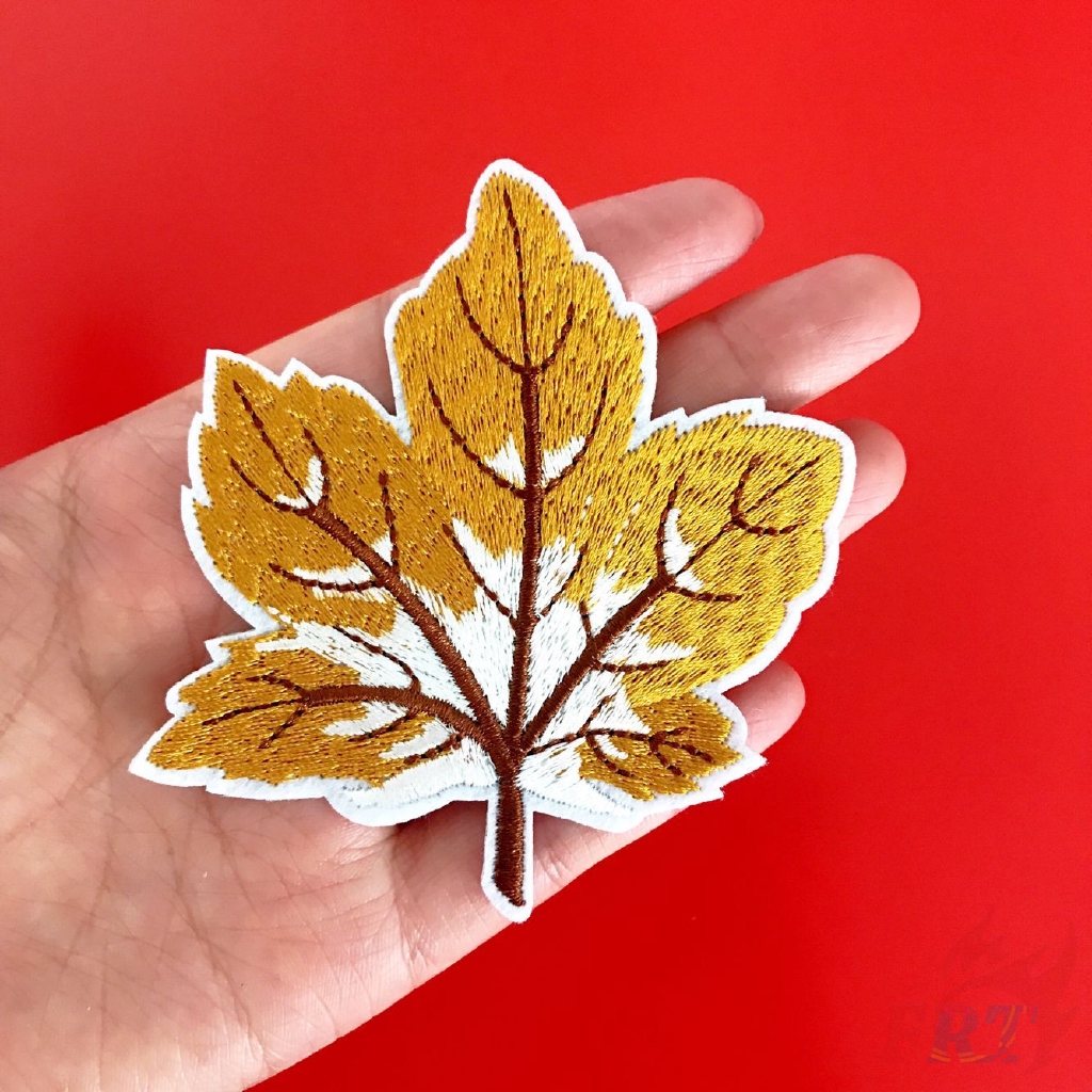 Miếng dán trang trí cho quần áo hình lá cây sành điệu