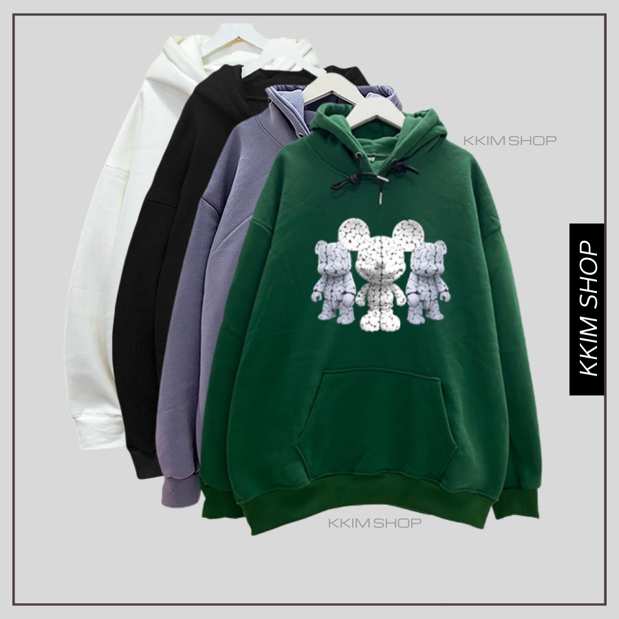 Áo Nỉ HOODIE RUGAL 5D XANH LÁ, Áo hoodie unisex nam nữ form rộng oversize chất liệu Nỉ bông cao cấp KKIM SHOP