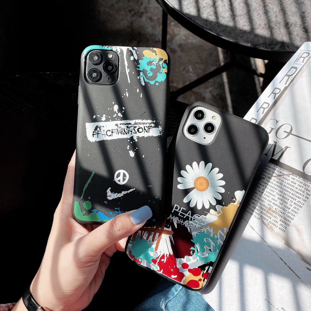 Ốp điện thoại mềm họa tiết hoa cúc/ phối màu kẹo cho IPhone11 11Pro Max 12 12Mini 7Plus 8 8+ | BigBuy360 - bigbuy360.vn